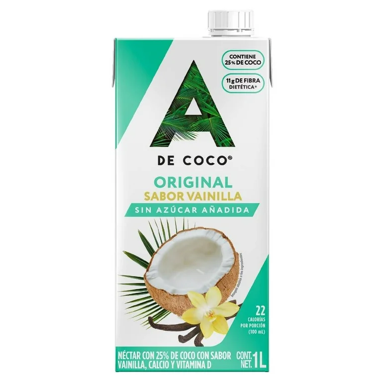 Nectar de coco A de Coco original vainilla 1 l