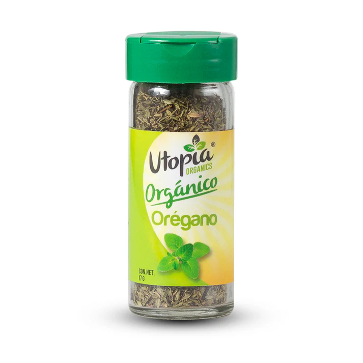 Orégano Utopia Organico Frasco de Vidrio 17g