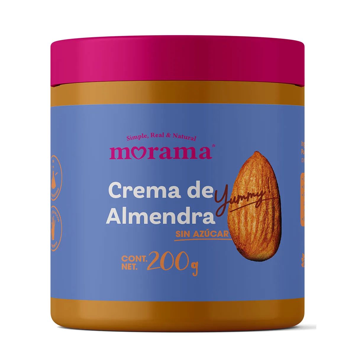 Crema de almendra sin azucar morama