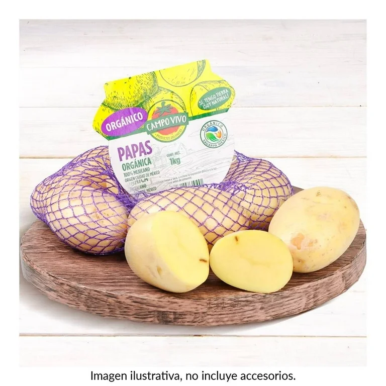 Papa orgánica Campo Vivo en malla 1 kg
