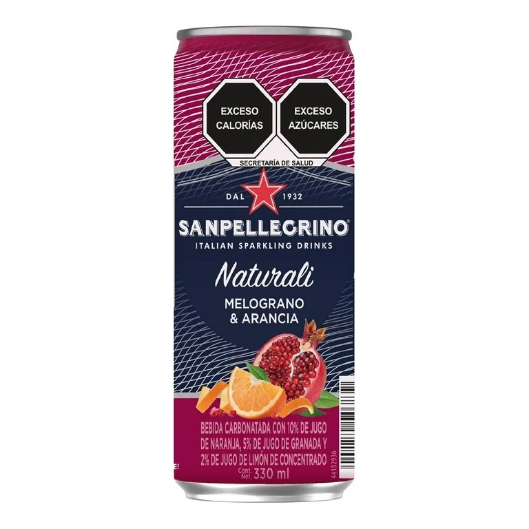 Bebida gasificada San Pellegrino Naturali melograno & arancia