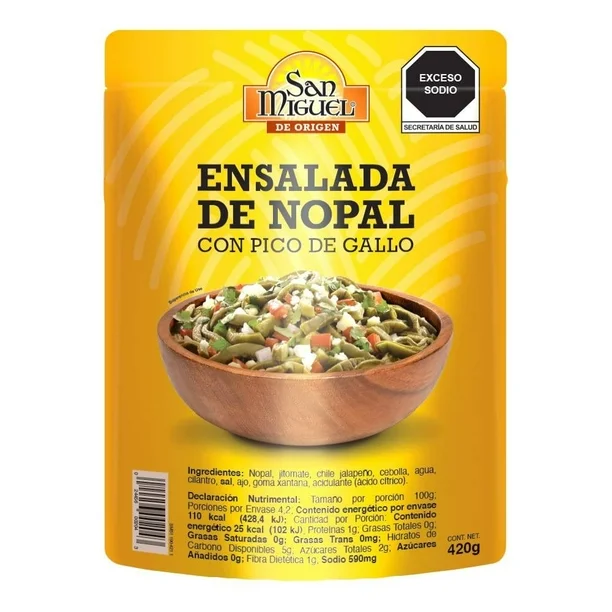 Ensalada de nopal San Miguel con pico de gallo 420 g
