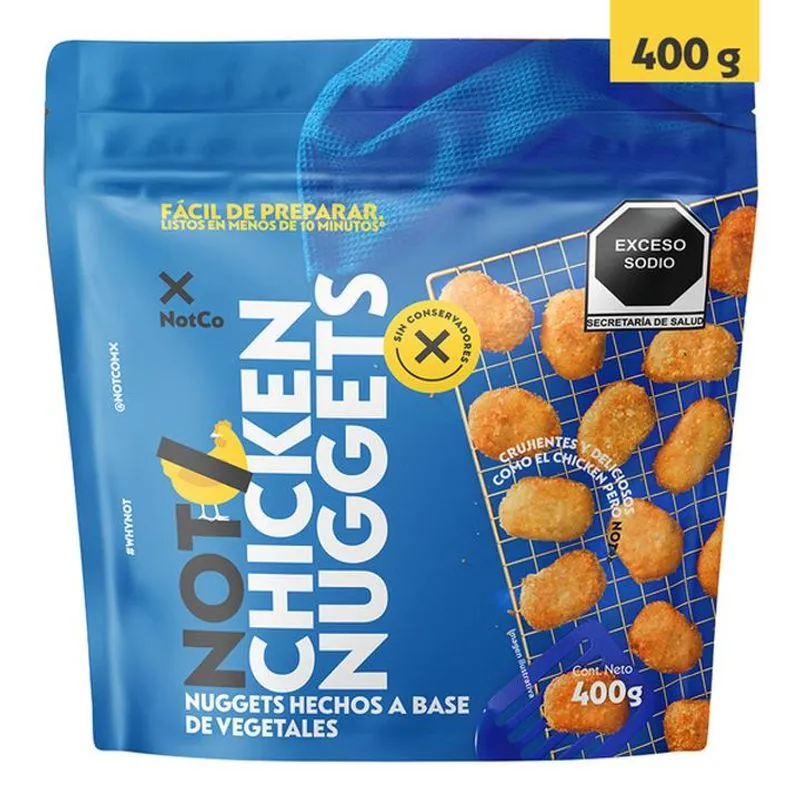 Not Chicken Nuggets Hechos a Base de Vegetales 400 g