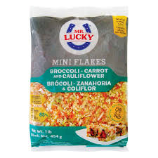 Mini Flakes Brócoli, Zanahoria y Coliflor Mr Lucky 454 g