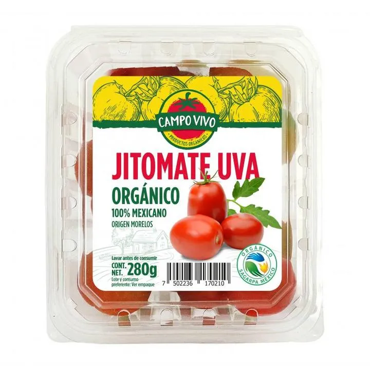 Tomate Uva Organico Campo Vivo 1 Pz