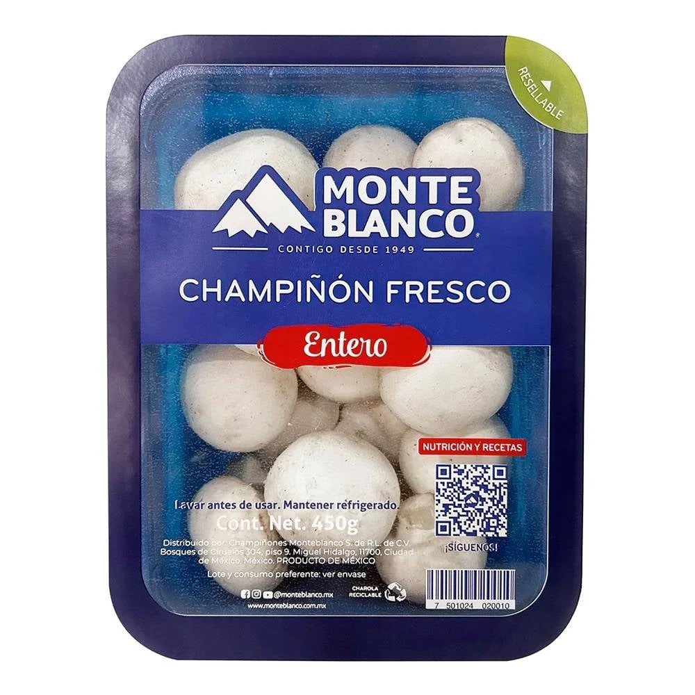 Champiñon entero Monte Blanco 450 g