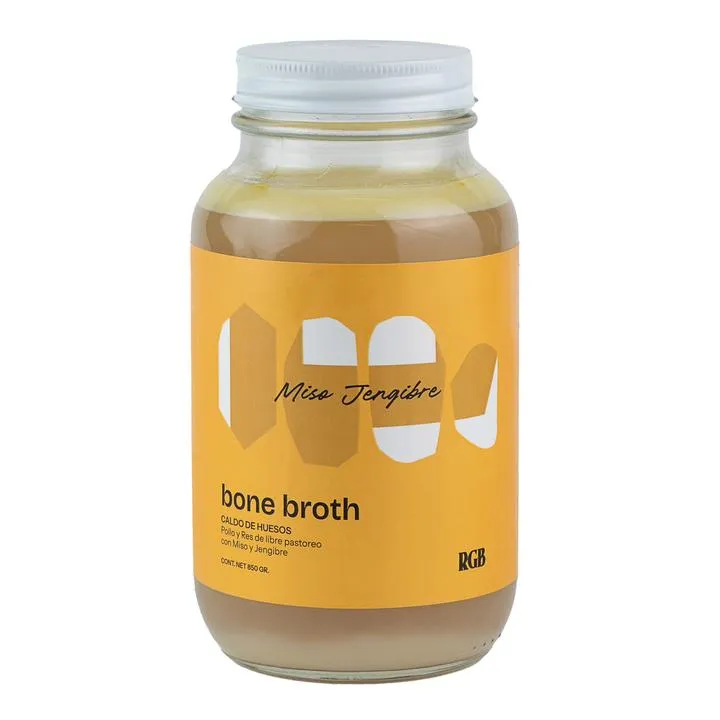 Caldo Bone Broth Miso Jengibre 850 gr