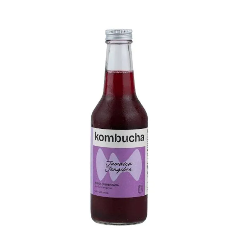 Kombucha RGB Alimentos Carbón activado, limón y menta 300 ml