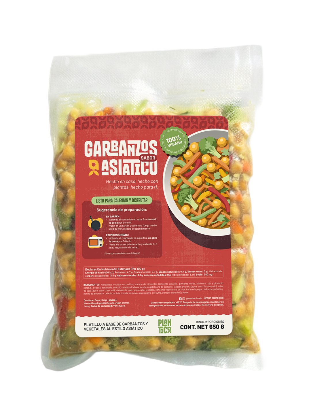 Garbanzos sabor asiático