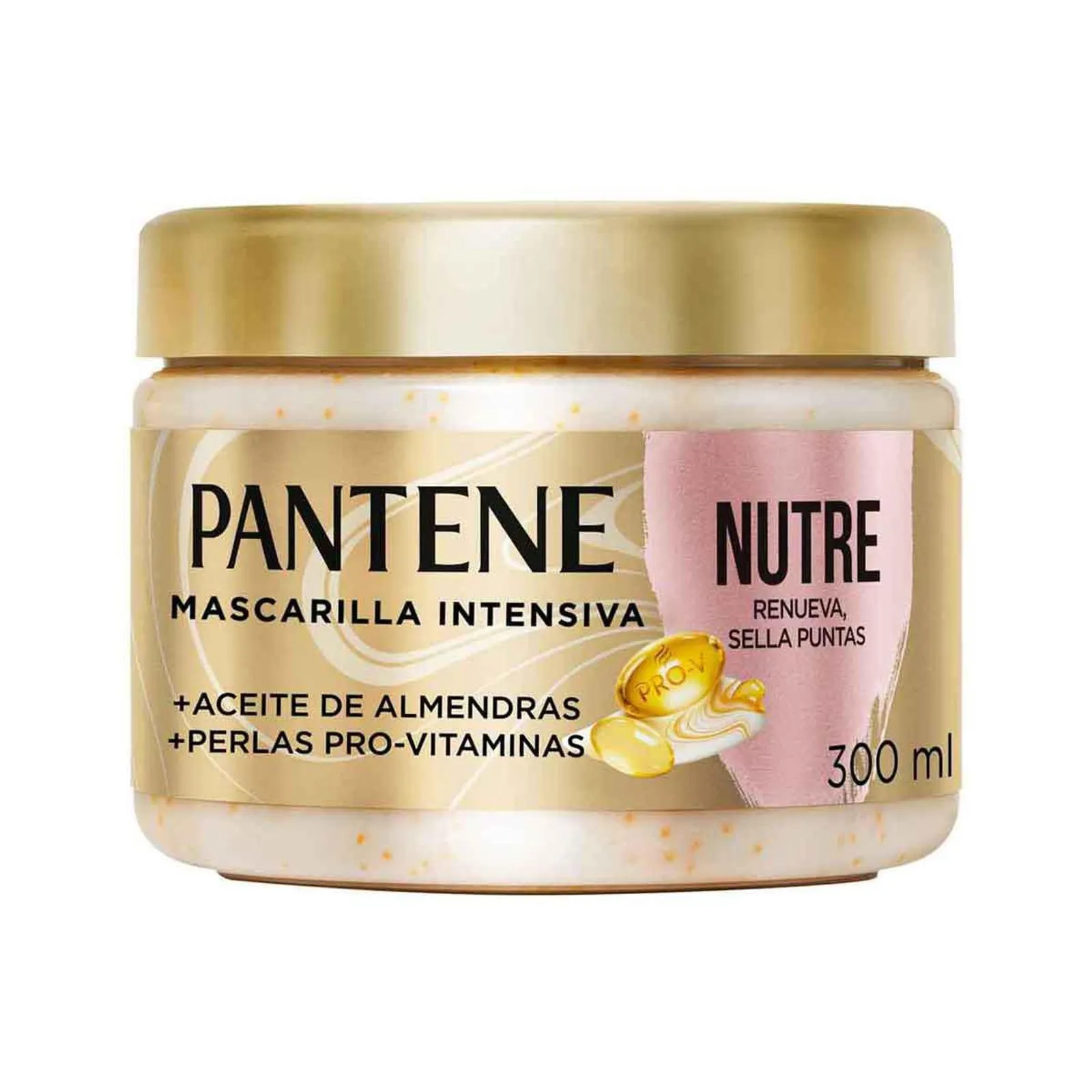 Mascarilla para cabello Pantene Nutre, Renueva y Sella Puntas con Aceite de Almendras