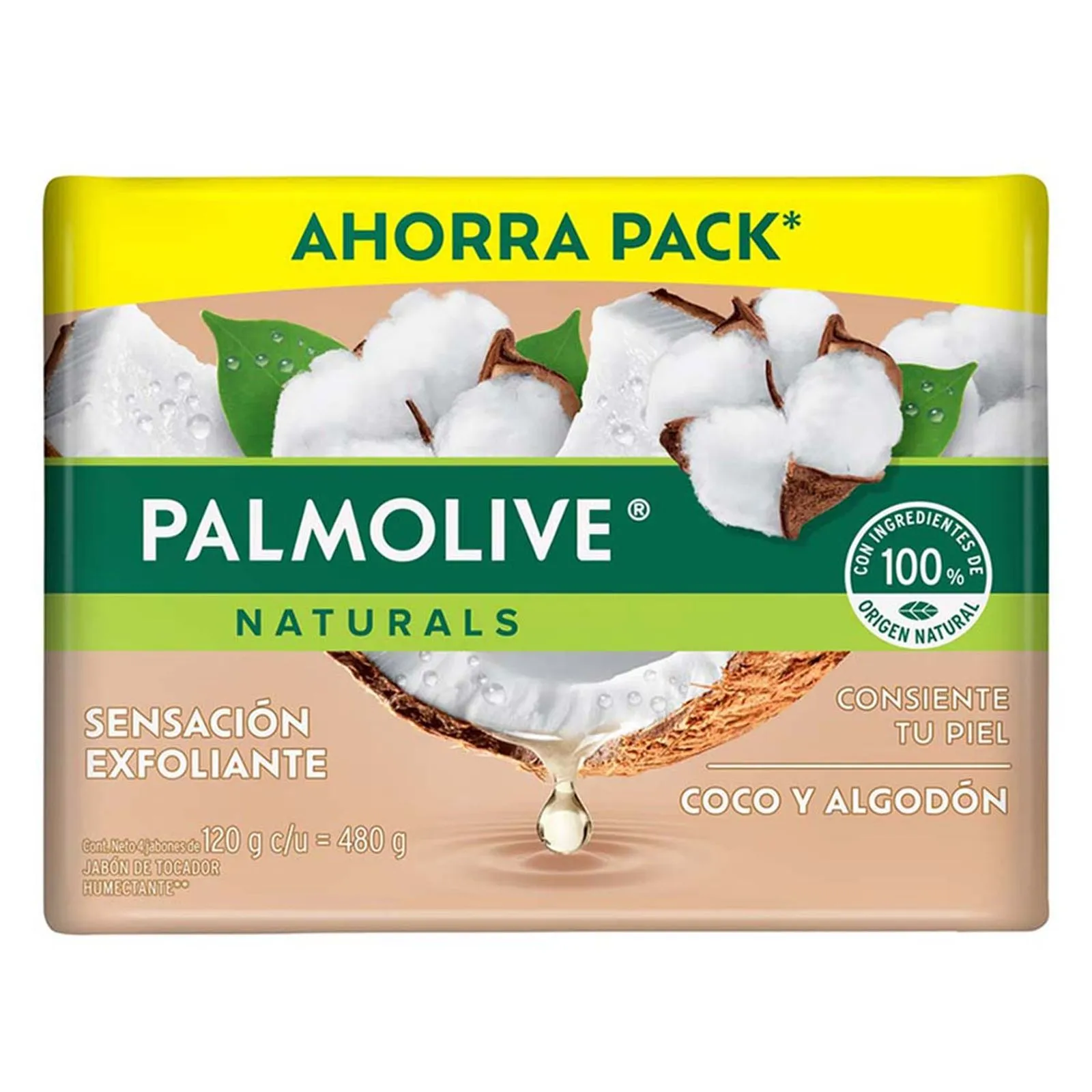 Jabón de Tocador Palmolive Naturals Coco y Algodón